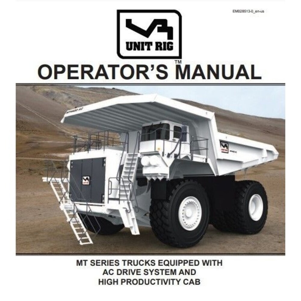 CATERPILLAR MT Series Trucks w/ AC Drive System Manual FLASH DRIVE OR EMAIL PDF!